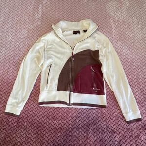 Ben-sherman Women's White and Red Jacket